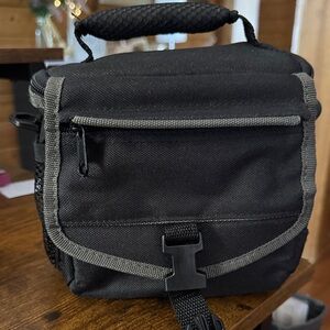 RINPOCHE Black and Gray DIGITAL Camera Bag